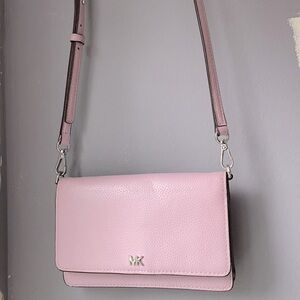Michael Kors Pink LeatherCross Body Bag